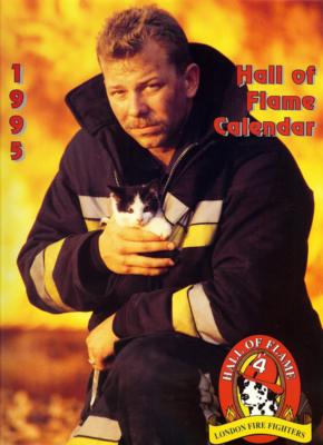 1995 Hall Of Flame Calendar London Fire Fighters Historical Society