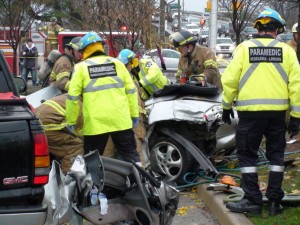 multi-vehicle crash