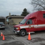 London Fire Investigation vehicle on scene at house fire on Cayuga Cres. Photo By John Miner, The London Free Press