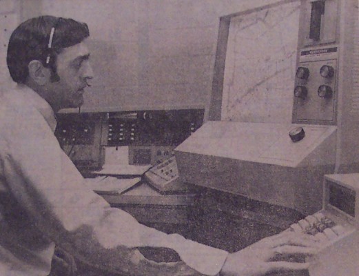 Peter Harding, assistant communications officer with the London fire department, demonstrates how area maps are called up by computer as soon as a fire call is received from the county. All county firehalls will be integrated with the $180,000 London communications system by the end of the year. Gord Wainman - The London Free Press