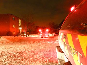 A 15-unit building at 1920 Preston Street (at Huron Street) was evacuated briefly Tuesday night (Jan. 7) when an overloaded transformer smoked off dust and debris that had collected on top. Rented space heaters overloaded the transformer.