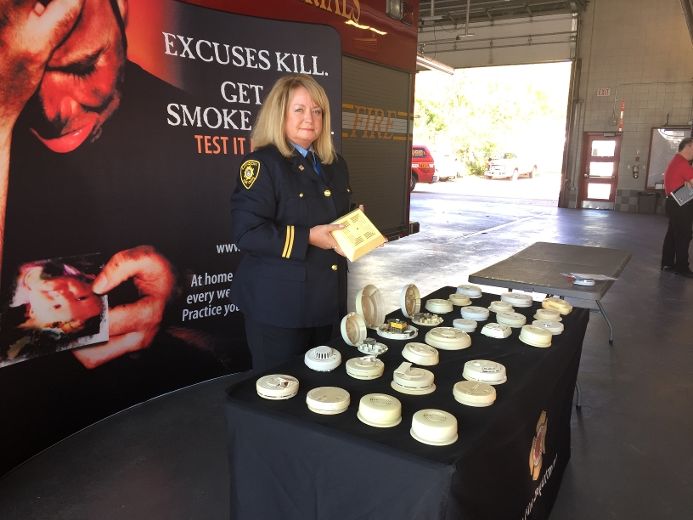 CFPO Wendy Cowdrey kicking off Fire Prevention Week 2016