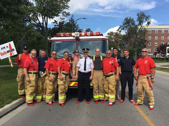 LFD participated in Walk a Mile in her Shoes. (Photo courtesy of Twitter)