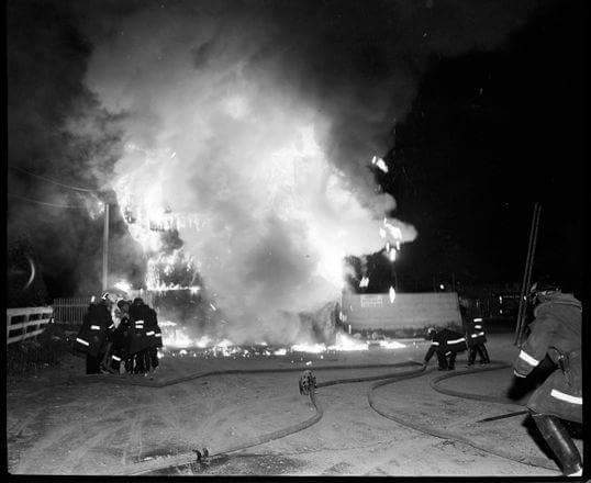 The Barn Fire 1302 Huron St. July 18, 1965 Photo: UWO