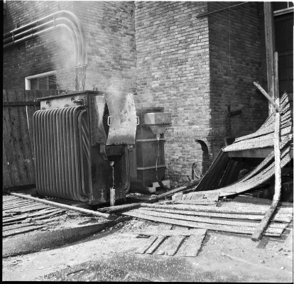 Burned out transformer