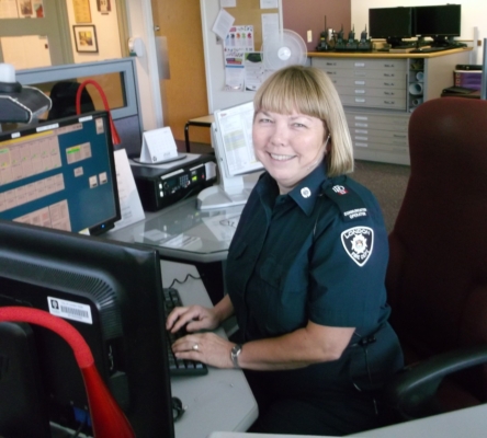 Communications Operator Mary Ann Scherer