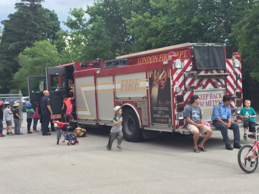 Fire Truck visits School