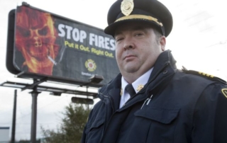 Assistant deputy fire chief Jack Burt says the fire that killed a woman yesterday was caused by careless smoking. (DEREK RUTTAn, The London Free Press)