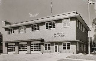 Central fire hall, 340 Waterloo Street, opened July 15, 1957.