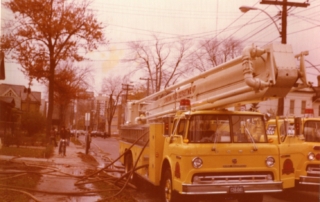 Truck 1 connected and putting out a house fire.