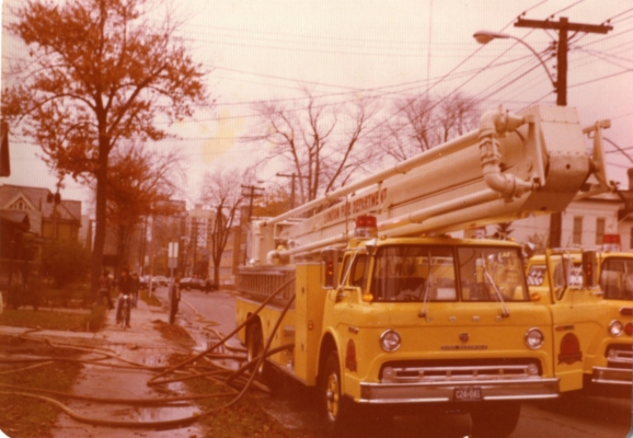 Truck 1 connected and putting out a house fire.
