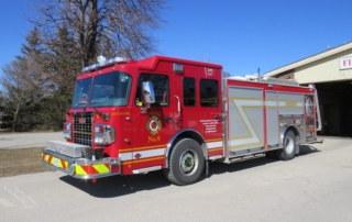 Fire engine 9 parked in front of Station 9