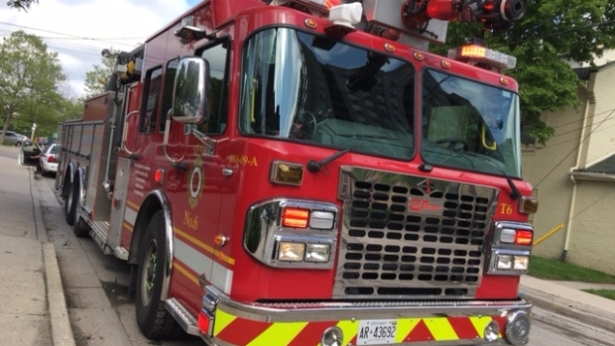Close up of London Fire truck
