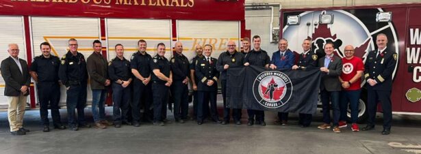 The London Fire Department announced a partnership with Wounded Warriors Canada, November 6, 2023. Photo provided by the London Fire Department.