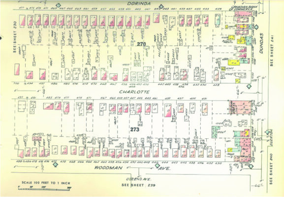 Hand drawn map of Woodman Street at Dorinda in London, ON